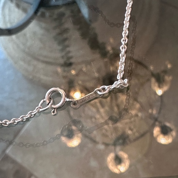 Tiffany & Co. Silver Large Open Heart Necklace Authentic Sterling Silver - Picture 12 of 15